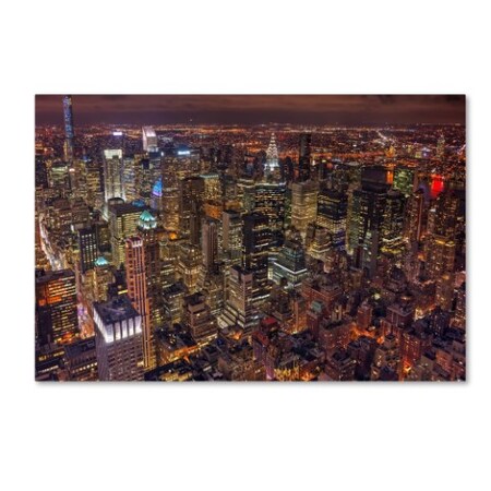 Trademark Fine Art Milton Mpounas 'Night Life' Canvas Art, 16x24 1X03896-C1624GG